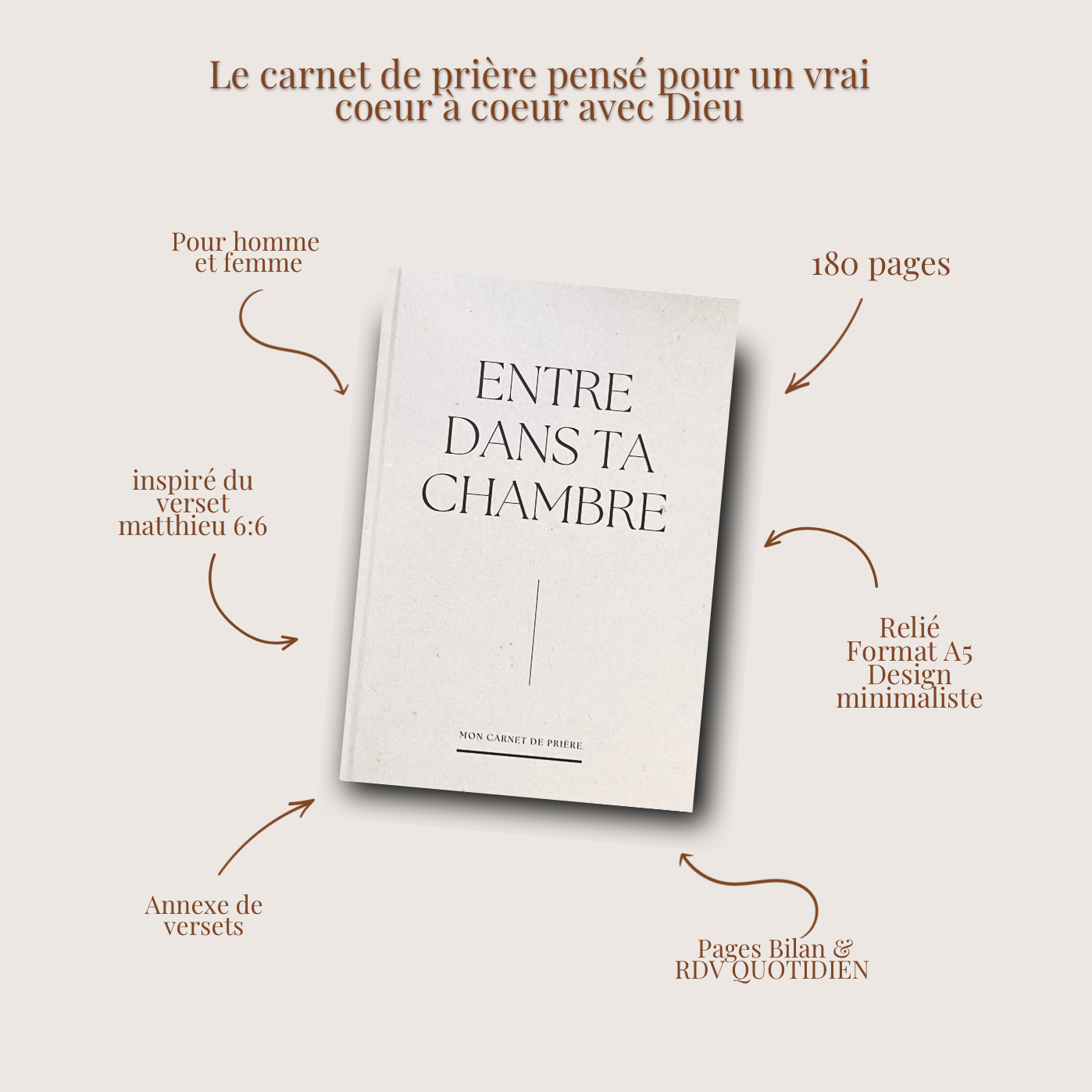 Carnet de prière - Entre dans ta chambre